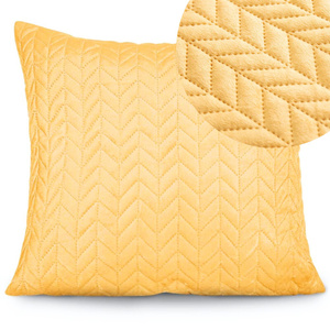 45 x 45 Decorative Velvet Moxie Mustard pillowcase