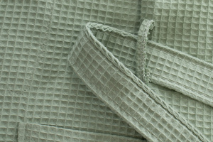 Gofer Waffle Cotton Bathrobe Murat L Mint