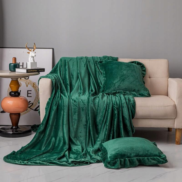 Blanket 200 x 220 Microfiber Frill Ruffly Bottle