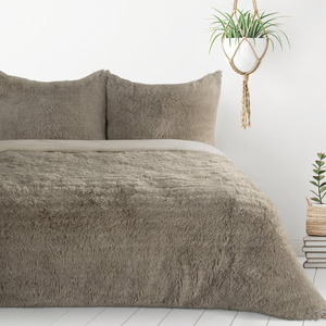 Bedding set 160 x 200 3 pieces Fur Polar Tiffany Beige