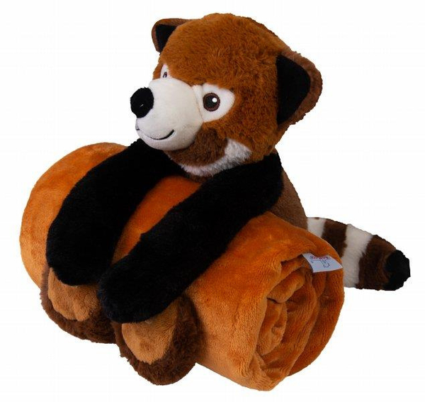 Blanket 85 x 100 Carol Microfiber + Teddy Bear Mascot