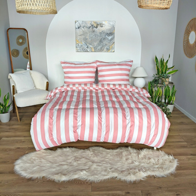 Pościel 140 x 200 2cz Mikrofibra w Pasy Eusebia Home 05