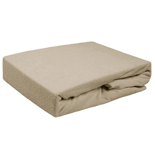 Prześcieradło Frotte z Gumką 032_C Jasny Beż 60x120