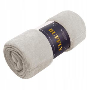 Blanket 150 x 200 Microfiber Frill Ruffly Beige