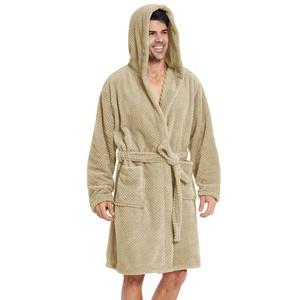 Microfiber Bathrobe with Hood Miguel 02 XS