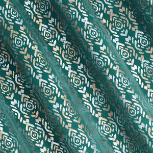 Ready-made Curtain 140 x 250 Laura Turquoise+Golden Splendor