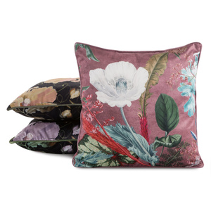 Poszewka 45 x 45 Dekoracyjna Velvet 109 C.Róż+Bia