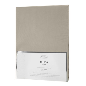 Prześcieradło 220 x 200 z Gumką Satyna Dina Beż1