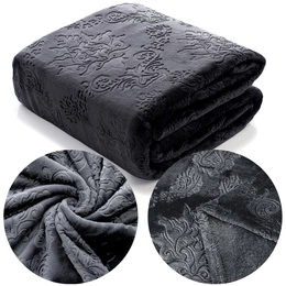 Koc 160 x 200 Mikrofibra Tłoczona Clemente 02