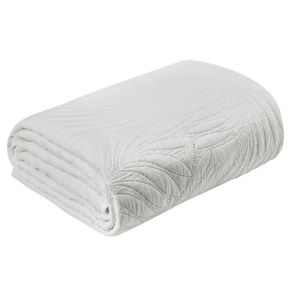 Narzuta 170 x 210 Dekoracyjna Pikowana STONE Biała