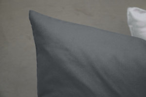 Cotton pillowcase 45 x 45 Uniform Ola Graphite Graphite