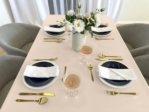 Tablecloth 140x240 Stain-Resistant Surbo Cream