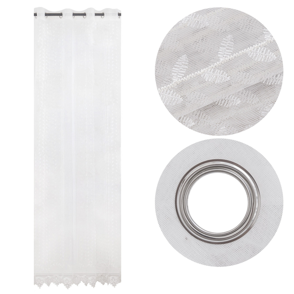 Firana Dekoracyjna 200 x 250 Przelotka Cruz Woal02