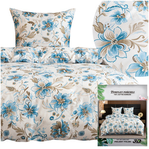 Bedding 140 x 200 2pcs Satin Maria 3106