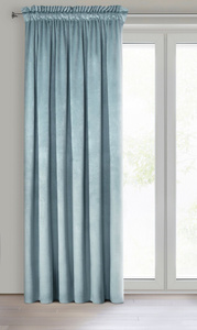 Decorative Curtain D91 Rosa On Tape 140 x 300 Marine