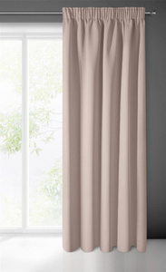 Blackout Logan Tape Curtain 140 x 270 Powdery