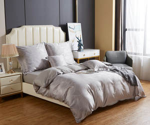 Bedding set 220 x 200 5 pcs Satin Embroidered AT014