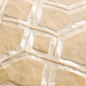 Blanket 160 x 200 Acrylic Stamped Vito Beige