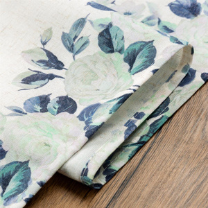 Tablecloth 140 x 300 Decorative Natu8 White+Green