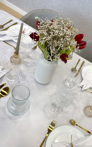 Decorative Tablecloth 130 x 180 Jacquard Camille 03