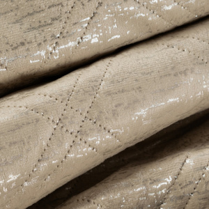 Quilted Velvet Bedspread 220 x 240 Luiz Blink Beige