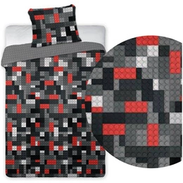 Pościel Młodzieżowa nr 442 Klocki 160x200NP 2 części