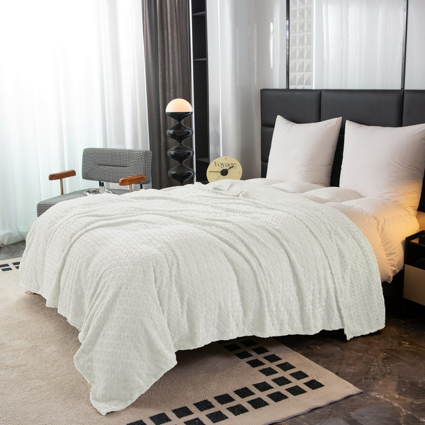 Koc 160 x 200 Mikrofibra Tłoczona Gediz 02