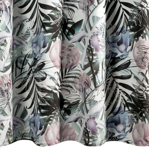 Curtain 140 x 250 Decorative Malibu White + Silver