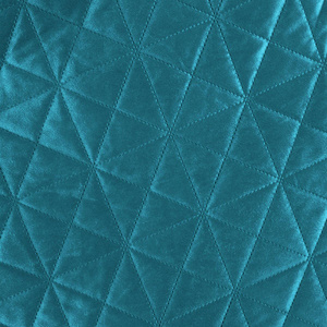 70 x 160 Quilted Velvet Luiz3 C.Turquoise Bedspread