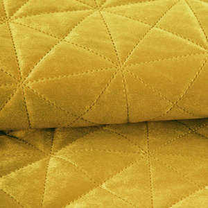 Narzuta 170 x 210 Pikowana Velvet Luiz3 Musztarda