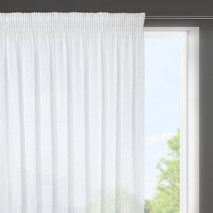 Decorative Curtain Viola on Tape 400 x 145 White