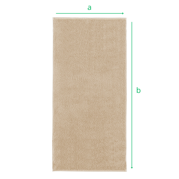 Ręcznik Otto 50 x 100 400 g/m2 Bawełniany Beżowy