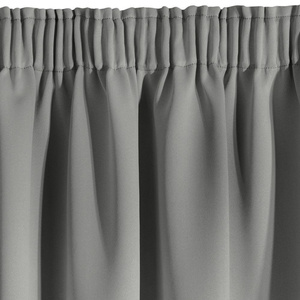 Blackout Logan Tape Curtain 140 x 270 Gray