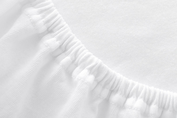 Jersey sheet with elastic 001_D White 70x140