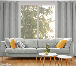 Curtain 140 x 250 Decorative Ready Roma Silver