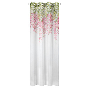 Decorative Curtain Julieta 140 x 250 Roses Spillover