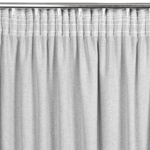 Zasłona 140 x 270 Dekoracyjna Taśma Eris J.Srebrny