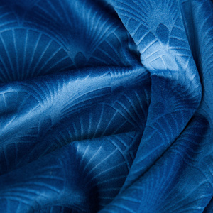 Velvet Juliet Curtain 140 x 250 Spillover Navy Blue