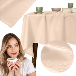 Tablecloth 140x220 Stain-Resistant Surbo Cream