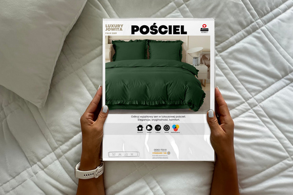 Pościel 160 x 200 3cz z Falbaną Luxury Jowita 05