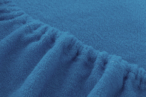 Terry sheet with elastic 017_D Cornflower 80x160