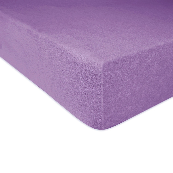 Terry Bed Sheet with Eraser 135_D Light Purple 180x200