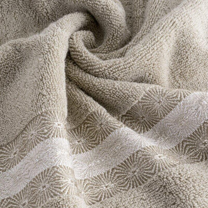 50 x 90 Bath Towel Cotton Malika 02 Beige