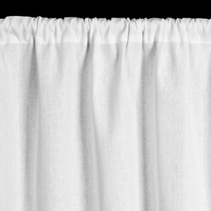 Decorative curtain Isaac on tape 60 x 150 White