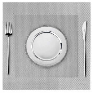 35 x 35 Decorative Latte Grey Placemat