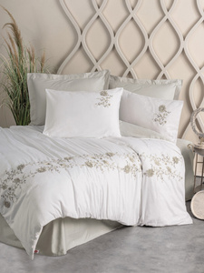 Bedding 200 x 220 6pcs Satin Embroidered 3D Omer 08