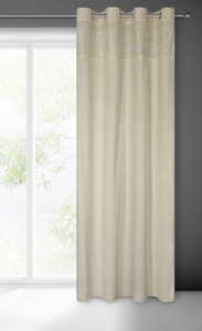 Curtain 140 x 250 Decorative Liza Cream+Gold