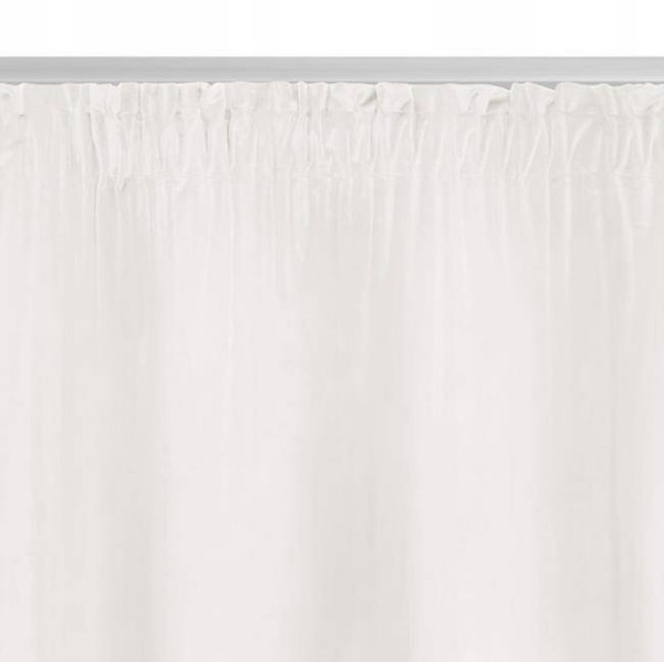 Curtain 140 x 270 Decorative Velvet Soft White