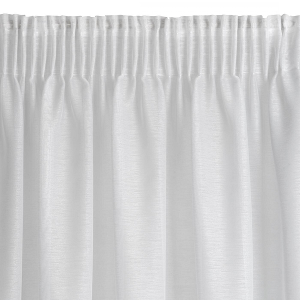 Rebecca Decorative Curtain on Tape 300 x 270 White