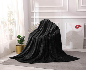 Blanket 160 x 200 Microfiber Stamped Ardea Stripes 23